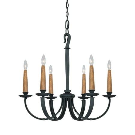Capital Lighting Heritage Black Iron 6 Light Chandelier Com Capital Lighting Heritage Black Iron 6 Light Chandelier