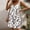 Gray, variant on Viikei Women's Summer Casual T Shirt Dresses,New Women's Casual Loose V-neck Sleeveless Printed Short Dress White S