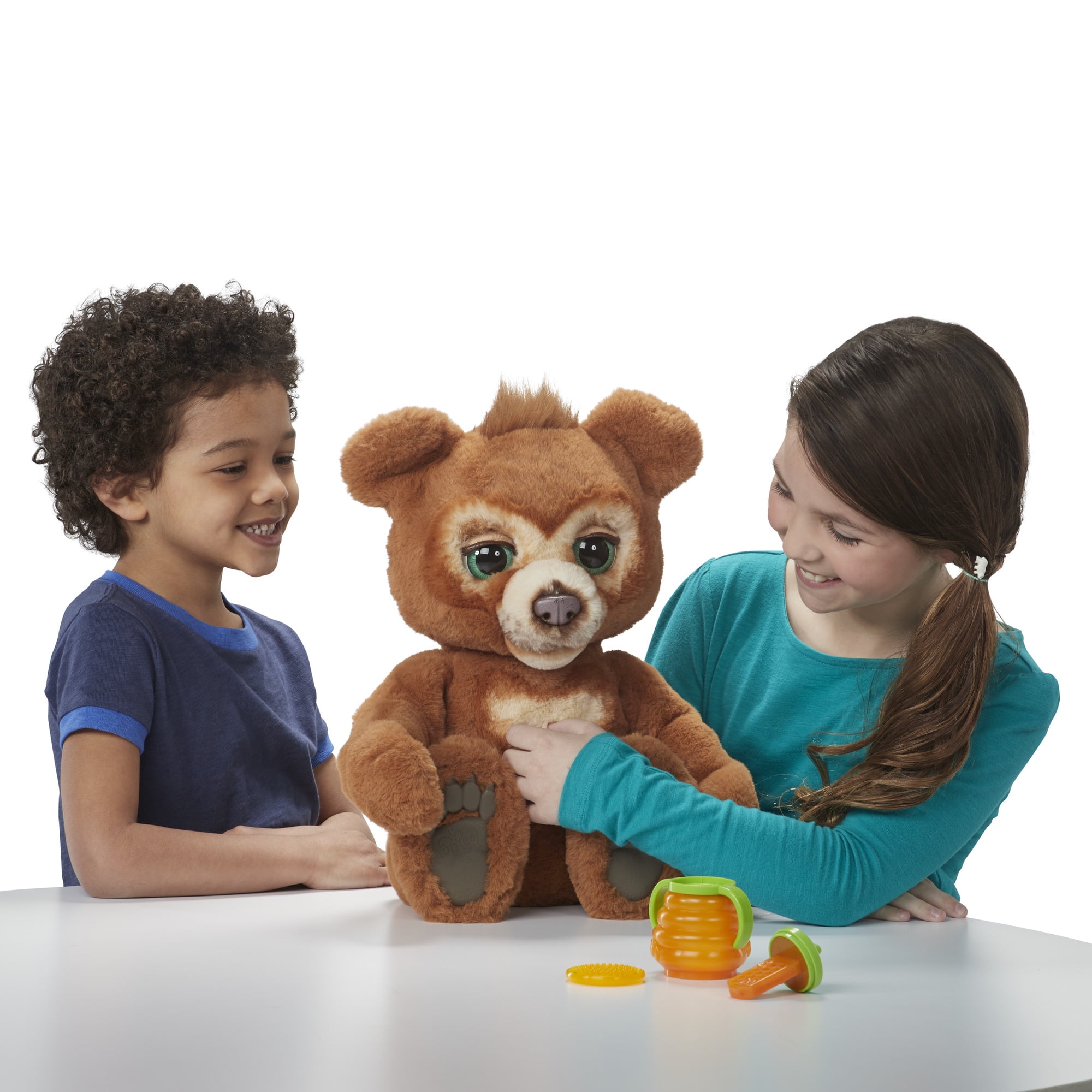 furReal Cubby, the Curious Bear Interactive Plush Toy, 3-in-1 Accessory