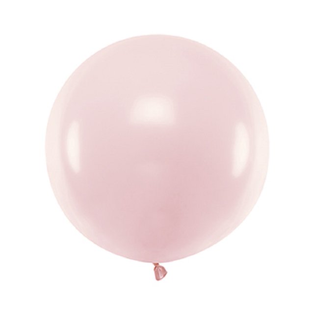 Globo Gigante Metálico Rosa Pastel Esfera Burbuja Bobo Balloons PVC de 24 Pulgadas