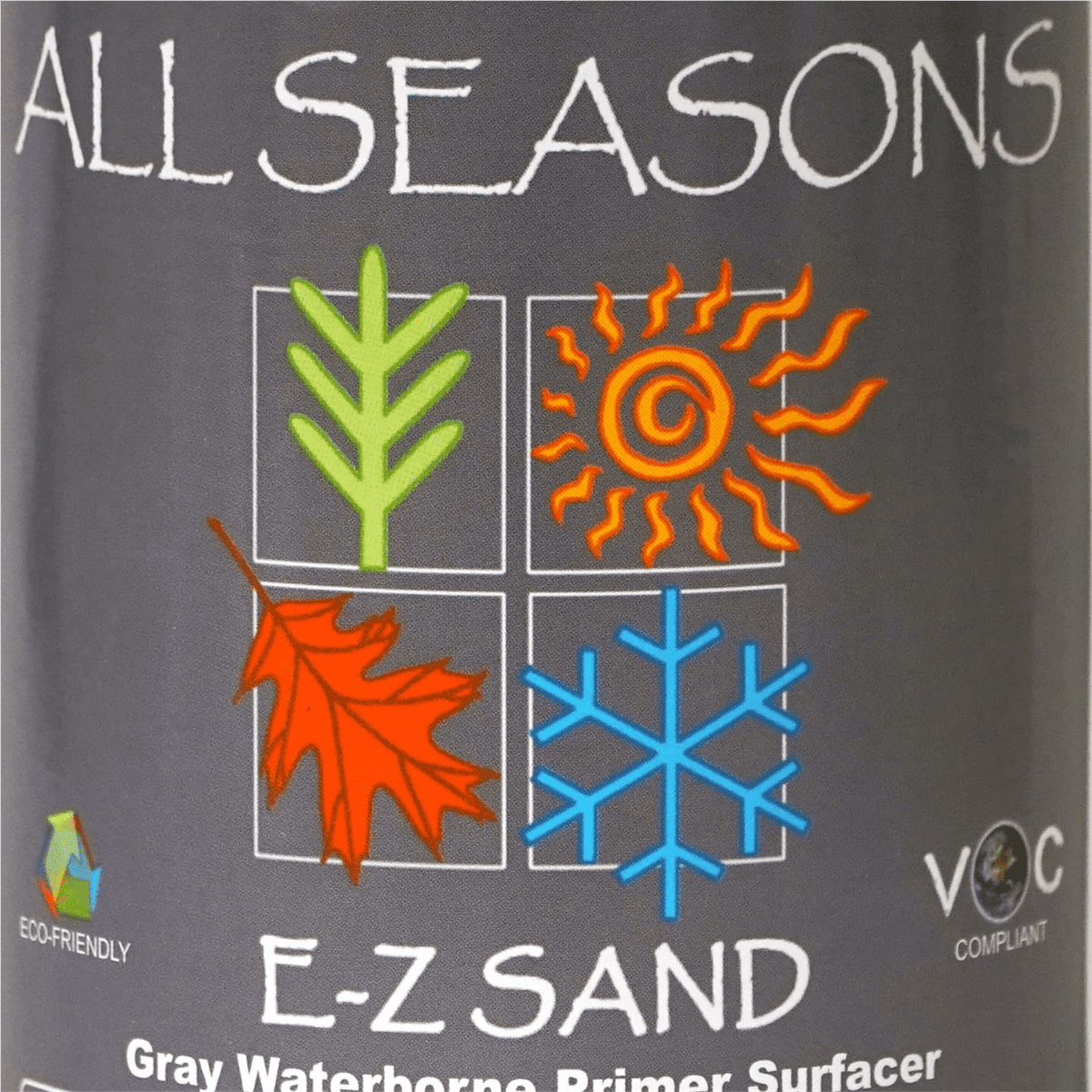 Urethane Supply Co. Polyvance All Seasons 3041-4 E-Z Sand Waterborne Primer, 1 qt Can, Light Gray, 61 g/L