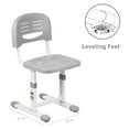 Xayoca Gray Height Adjustable Kids Desk Chair, Chair , Designed for