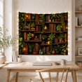 thumbnail image 5 of Tiered Wooden Bookshelf with Filled Abundance Books Greenery, Mystical Fantasy for Space Lovers, Galaxy Room Decor, Mother'S Day Gift, Tapestry Wall Hanging for Bedroom and Dorm, 5 of 7