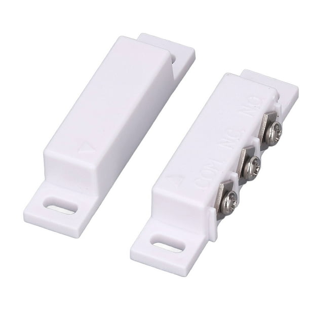 Interruptor de Puerta Magnética, 2 Conjuntos Security Rell Switch Eficiente para La Puerta para La Ventana