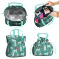 thumbnail image 2 of Great Pyrenees Dog and Flower Drawstring Lunch Bag Women - Drawstring Lunch Bag Insulated for Work Office - Stain-Resistant Large Lunchbags for Women with Multi-Pockets, 2 of 6
