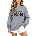 thumbnail image 3 of Football Mom Crewneck Sweatshirt Casual Pullover, 3 of 6