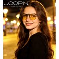 thumbnail image 2 of Joopin Clip on Driving Glasses Rimless Flip Up Style Anti-Glare Night Vision Glasses for Driving(Yellow）, 2 of 9