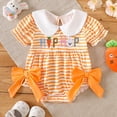 thumbnail image 2 of JUMEYU Baby Girl Clothes Newborn Baby Short Sleeve Bodysuit Baby Clothes 0 3 6 9 12 18 24 Months (Orange,0-3 Months), 2 of 9