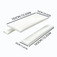 thumbnail image 3 of White Picnic Table & Bench Cover Set 3 Piece, Stretch Polyester Elastic Edge, Water Resistant Wipeable Fabric, Protects Furniture for Garden Camping, Easy Carry Bag, Housewarming Gift for Host, 3 of 6