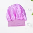 thumbnail image 6 of Dytern Winter,Wide Side Elastic Satin Sleeping Hair Loss Caps Chemotherapy Hats Beanie with Elastic Band for Women and Girls (Purple), 6 of 10