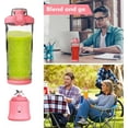 thumbnail image 4 of Portable Blender for Shakes and Smoothies USB Rechargeable 600ML Black, 4 of 5