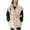 Khaki, variant on Women Oversized Puffer Vest Stand Collar Full Zip Sleeveless Bubble Puffer Vest Quilted Padded Warm Coat Outwear