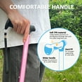 thumbnail image 3 of Rehaescort Walking Cane with Travel Bag for Aldult,Adjustable Walking Sticks,Hiking Sticks Lightweight Pivot Tip for Men and Women,Pink, 3 of 8