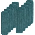 thumbnail image 1 of czcpp-Replacement Microfiber Mop Pads - 10 Pack,Green, 18" x 5.6", Wet & Dry, Compatible with Rubbermaid Commercial 18 Inch Mop Head, Floor Cleaning Refills, 1 of 4