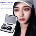 thumbnail image 3 of Estuche portátil para lentes de contacto de viaje a la moda, conjunto de gafas, herramienta para usar (negro) Likrtyny Cuidado Belleza, 3 of 7