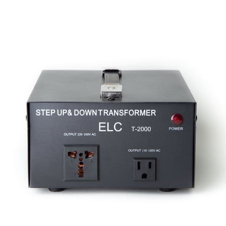 ELC T-2000 2000-Watt Voltage Converter Transformer - Step Up/Down - 110V/220V - Circuit