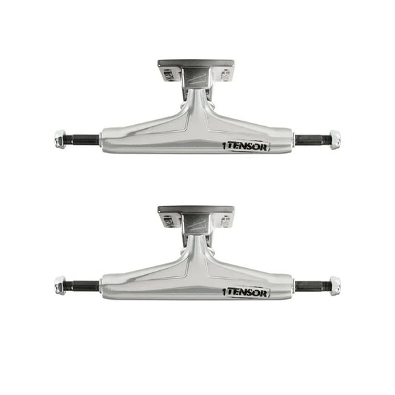 Tensor Regular Aluminum Scil Mirror Skateboard Trucks Raw/Black Fade - Hanger 5.5" Axle 8.25" (Set of 2)