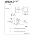 thumbnail image 2 of Kingston Brass KBRP3638EXT Kingston Brass Pièces pour Série KB3631AL, 2 of 2