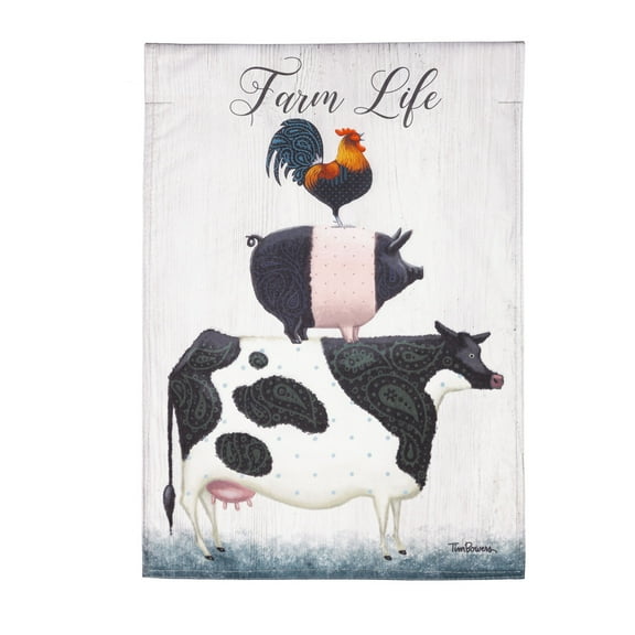 Farm Life Garden Strie Flag