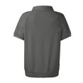 thumbnail image 5 of GXIPO Women's Polo Shirts Collared Work Tops Short Sleeve Business Casual Dressy Blouses Summer Tops Dark Gray XL, 5 of 5
