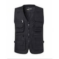 thumbnail image 2 of Men's Lightweight Outdoor Fishing Vest with 16 Pockets – Loose Casual Utility Cargo Vest for Travel & Safari, 2 of 4