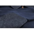 thumbnail image 3 of Men's Half Zip-Up Collared Warm Lightweight Cotton Blend Pullover Sweater (Navy, 3XL), 3 of 3