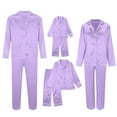 thumbnail image 6 of Silk Bestselling Christmas Pajamas - Christmas Themed Matching Pajamas Long Sleeve Button Down 2 Pcs Sleepwear, 6 of 7