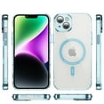 thumbnail image 2 of Dteck Trasparent Case for iPhone 14,Magnetic TPU Case Compatible with Mag Safe Shockproof Anti Yellowing Anti Slip Clear PC Cover for iPhone 14,Blue, 2 of 8