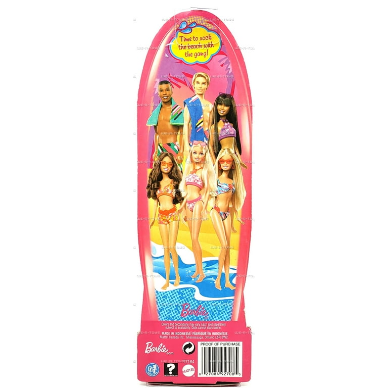Barbie Bath Play Fun Doll Mattel 2010 #T7184 NEW - Walmart.com