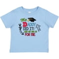 thumbnail image 3 of Inktastic My Daddy Did It and He Did It for Me with Graduation Cap Boys Baby T-Shirt, 3 of 5