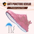 thumbnail image 3 of SKIUHS Women’s Steel Toe Work Shoes, Puncture Resistant Lightweight Safety Sneakers, Breathable Lace-Up Non Slip Work Shoes, All Pink, 3 of 7
