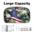 thumbnail image 3 of American Flag USB Organizer Charger Case Power Plug Travel Organizer Small Kitchen Cord Organizer Digital Pouch Oxford Cloth Waterproof Travel Electronics Gadgets Storage Bag 5.9x9.44x3.14 in, 3 of 6
