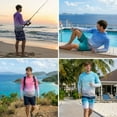 thumbnail image 7 of INGEAR Men's Lightweight SPF 50+ UV Protection Hoodie, Long Sleeve Rashguard with Pocket, , Turquoise Sea , M, 7 of 7