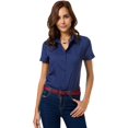 thumbnail image 1 of ORUYROP Chemise Boutonnée Basique Simple à Manches Longues/courtes pour Femmes, Chemisier/robe Officiel pour Dames, 1 of 7