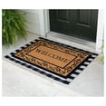 thumbnail image 2 of Drevy Layered Welcome Mats - Standard Welcome Mat - Natural Fade - Vinyl Backed - Outdoor - Front Door Entryway Mats (30 x 42-Layered, Welcome with Scroll Border), 2 of 8