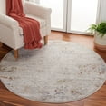 thumbnail image 2 of SAFAVIEH Princeton Theresa Abstract Area Rug, Light Beige/Grey, 5' x 5' Round, 2 of 9
