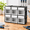 Black-6 drawers, variant on Plastic Small Parts Organizer Tilt Out Storcontainer System Tip Bin For Screws Nuts Tools Kits Included Stackable Bwith 5 Drawers