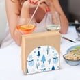 thumbnail image 3 of Yayeee Napkin Holder for Table Kitchen Paper Tissue Organization, Blue Simple Cartoon Snowmen, 3 of 8
