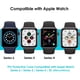 thumbnail image 2 of Hard PC Case with Tempered Glass Screen Protector Compatible with Apple Watch Series 6 SE Series 5 Series 4 44mm (Black/Silver), 2 of 5