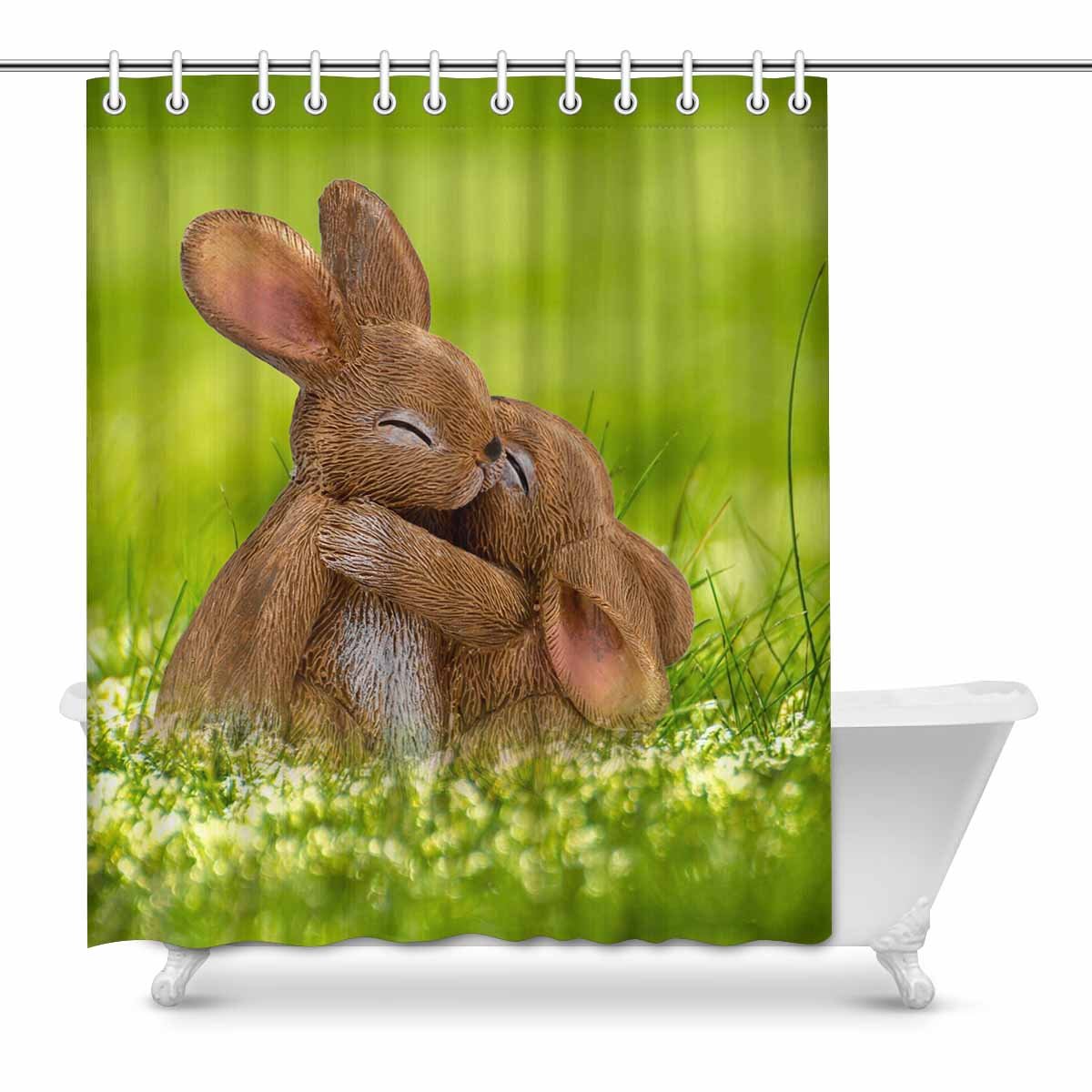 MKHERT Easter- Shower Curtain Bath Curtain Waterproof fabric Polyester