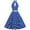 Blue dresses for women 2023, variant on Wycnly Dresses for Women Evening Party Prom Vintage 1950S Pleated Swing Strap Dresses with Belt Halter Sleeveless Dot Print Summer Midi Formal Dress Blue s