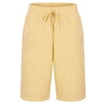 thumbnail image 5 of Long Shorts For Women Loose Fit Everyday Shorts with Drawstring Waist And Easy Pairing for Warm Days Weekend Wear Womens Shorts, 5 of 7