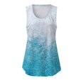 thumbnail image 3 of Playeras,Blusas y Tops,Ropa para Mujer Túnica camisetas sin mangas para las mujeres Camiseta de verano sin mangas con cuello redondo y estampado de verano para mujer (Sky Blue, M), 3 of 6