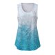 thumbnail image 3 of Playeras,Blusas y Tops,Ropa para Mujer Túnica camisetas sin mangas para las mujeres Camiseta de verano sin mangas con cuello redondo y estampado de verano para mujer (Sky Blue, L), 3 of 6