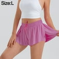 thumbnail image 2 of Pantalones cortos deportivos de bolsillo para mujer, traje de yoga, pantalones de falda de tenis para correr y fitness, 2 of 6