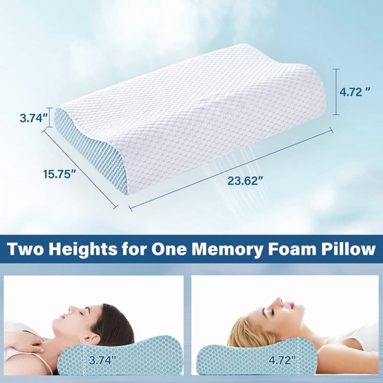 Vccoem Cervical Memory Foam Contour Neck Pillow photo 2