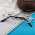 thumbnail image 4 of WEISIPU Metal Reading Glasses Men's / Ladies Highly Presbyopic Lenses +4.5 5.0 5.5 6.0, 4 of 7
