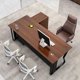 thumbnail image 4 of Boss Workbench Office Desks Simplicity Computer Modern Executive Office Desks Drawers Table Bilgisayar Masası Furniture QF50OD My Lux Decor Round, 4 of 22