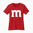 thumbnail image 3 of Funny Letter M Halloween Shirt – Costume Tee – Graphic T-Shirt for Women & Teens – Red, 3XL, 3 of 6