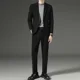thumbnail image 3 of Traje completo para hombre, blazer formal, vestido informal de negocios, conjunto de 2 piezas, ceremonia clásica, caballero, corte entallado, ropa de lujo, 3 of 5
